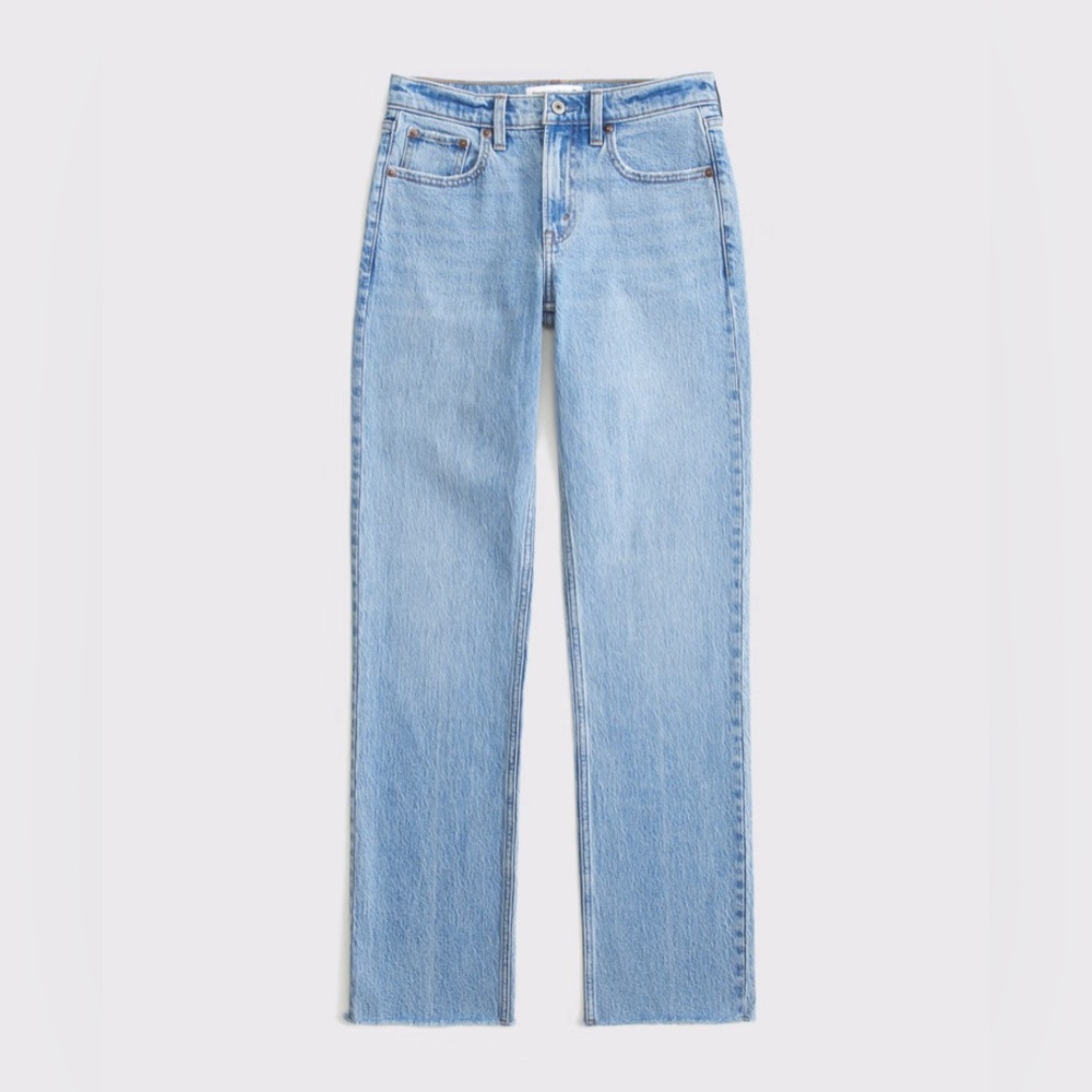 Abercrombie Mid Rise 90s Straight Jean Medium
